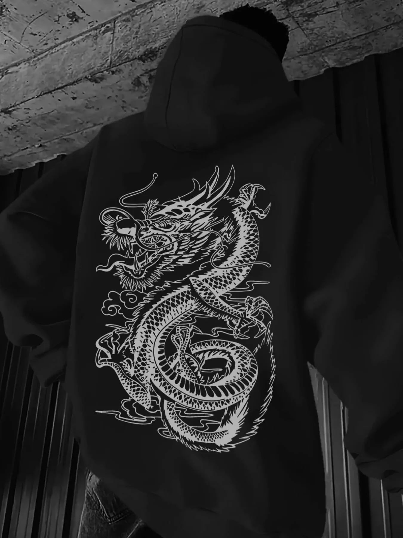Skyline "Dragon" Vintage Graphic Hoodie