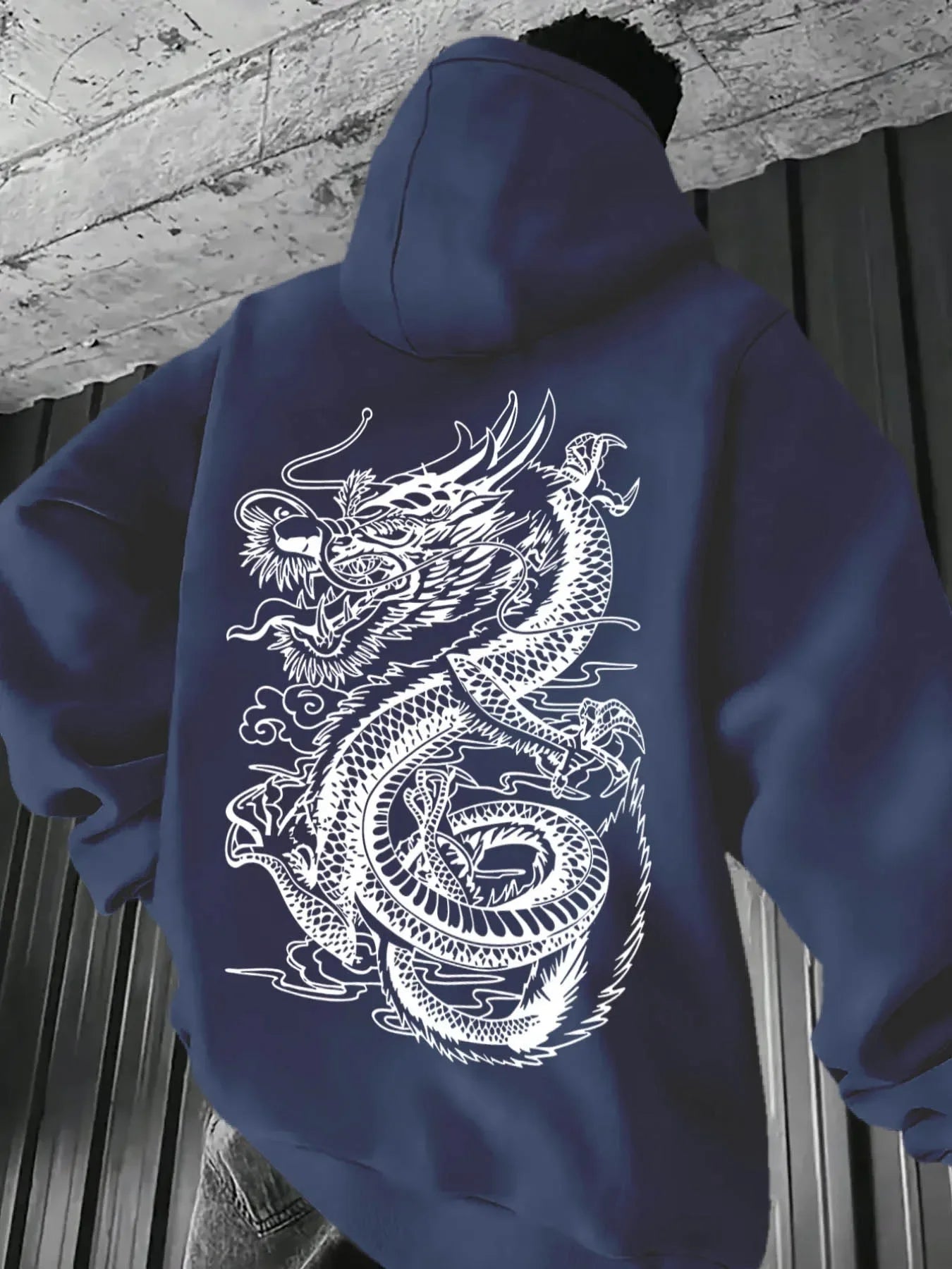 Skyline "Dragon" Vintage Graphic Hoodie