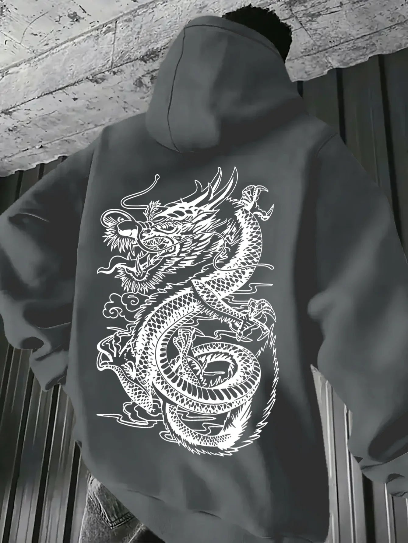 Skyline "Dragon" Vintage Graphic Hoodie
